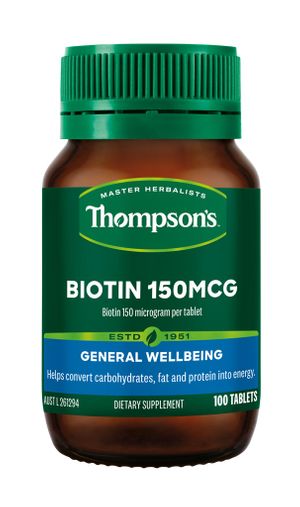 Thompson's Biotin 150mcg | 100 Tablets